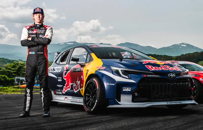 Kalle Rovanperä correrá con las Advan Neova Ad09 en la ronda 6 de Formula Drift Japan