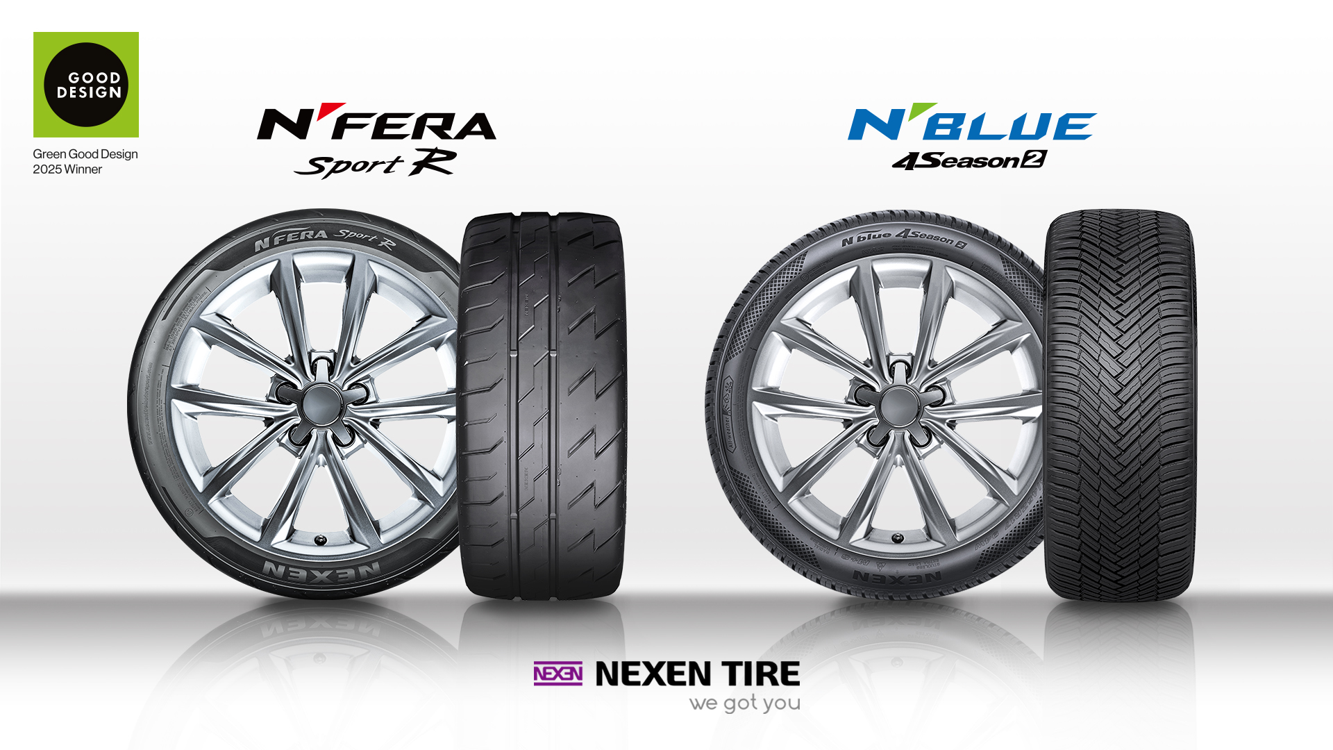 NEXEN TIRE gana dos premios Green Good Design 2025 por neumáticos sostenibles