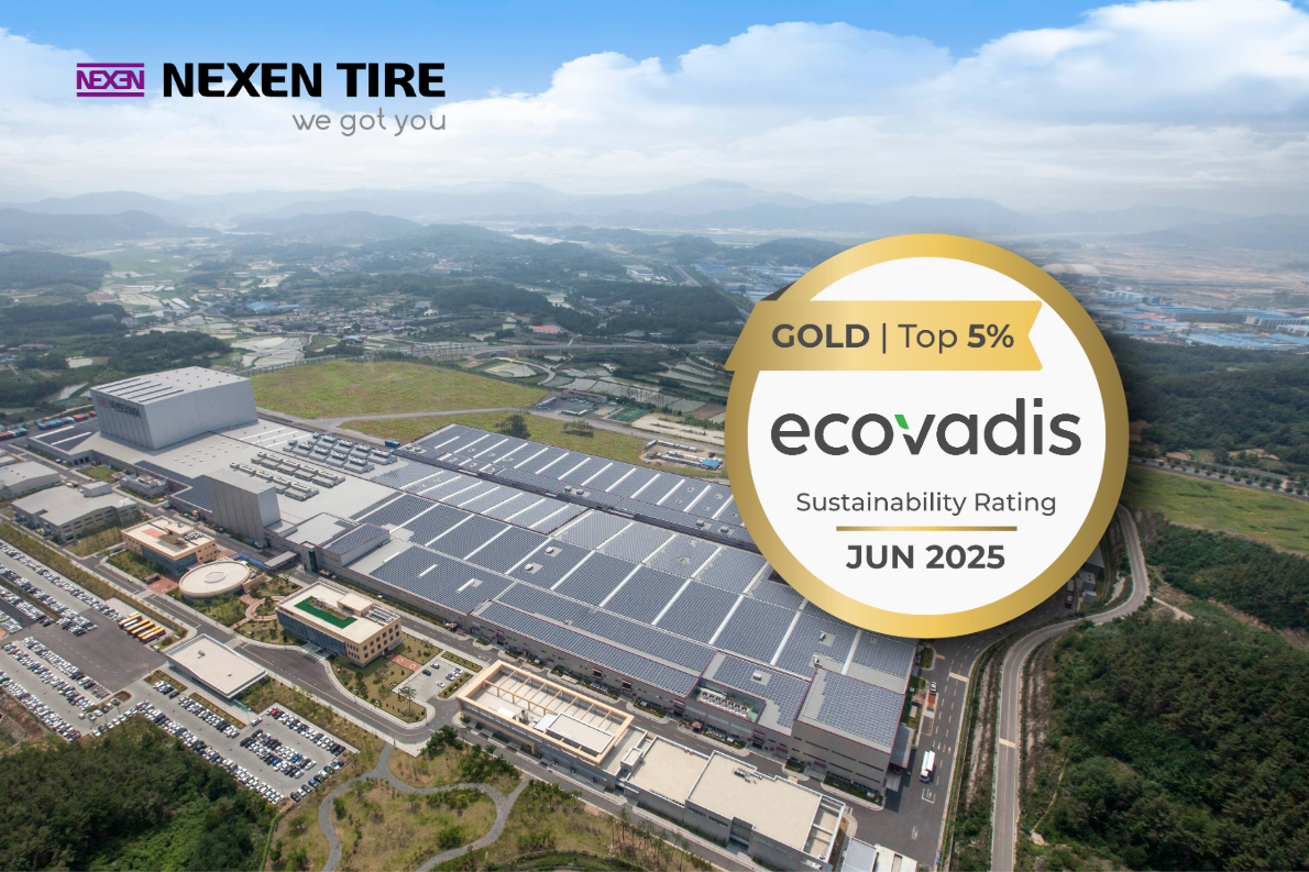 NEXEN TIRE obtiene calificación Gold de EcoVadis por segundo año consecutivo